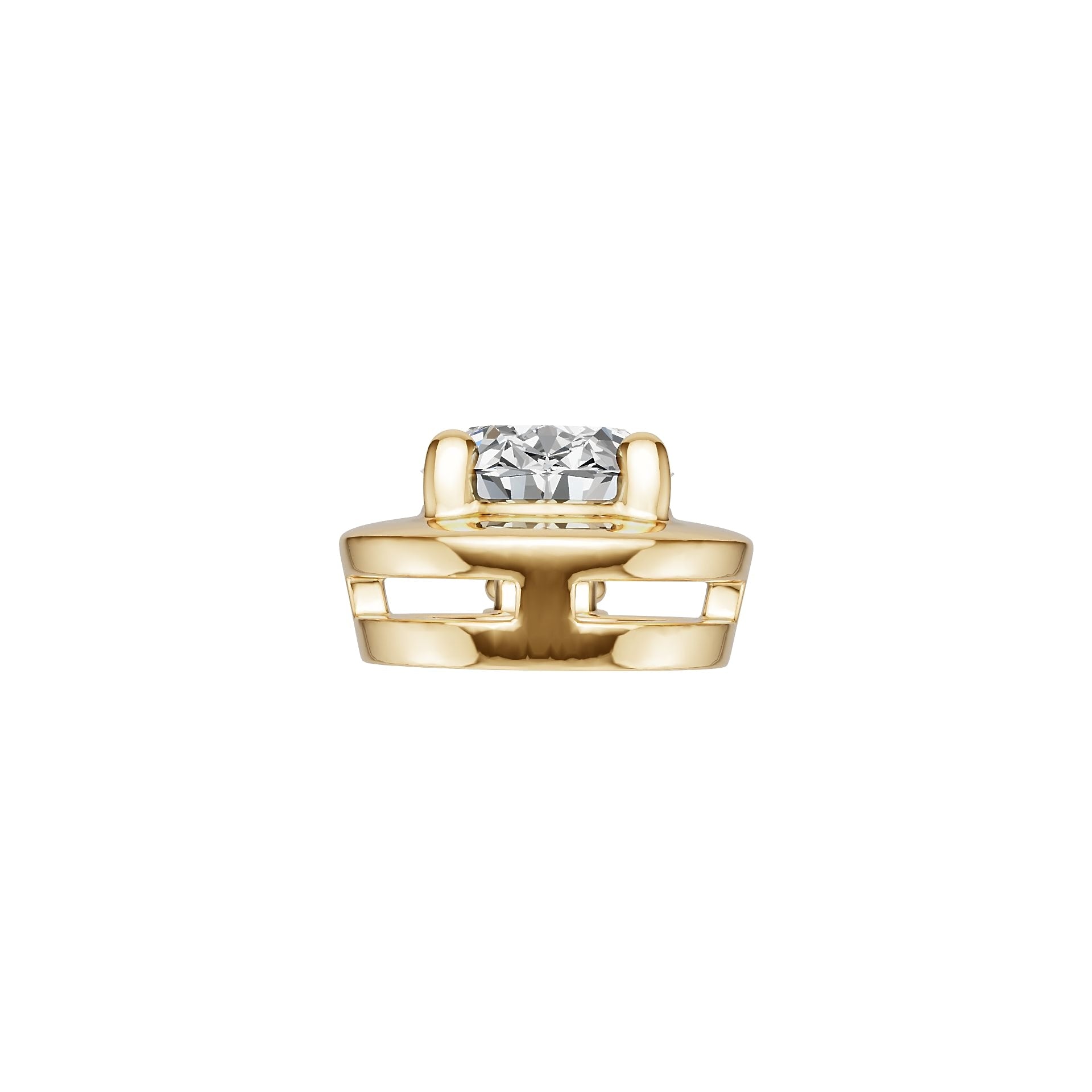 18K Gold Semi Mount Pendant Setting Oval Ov 7x5mm Diamond Accent Syz Jewelry