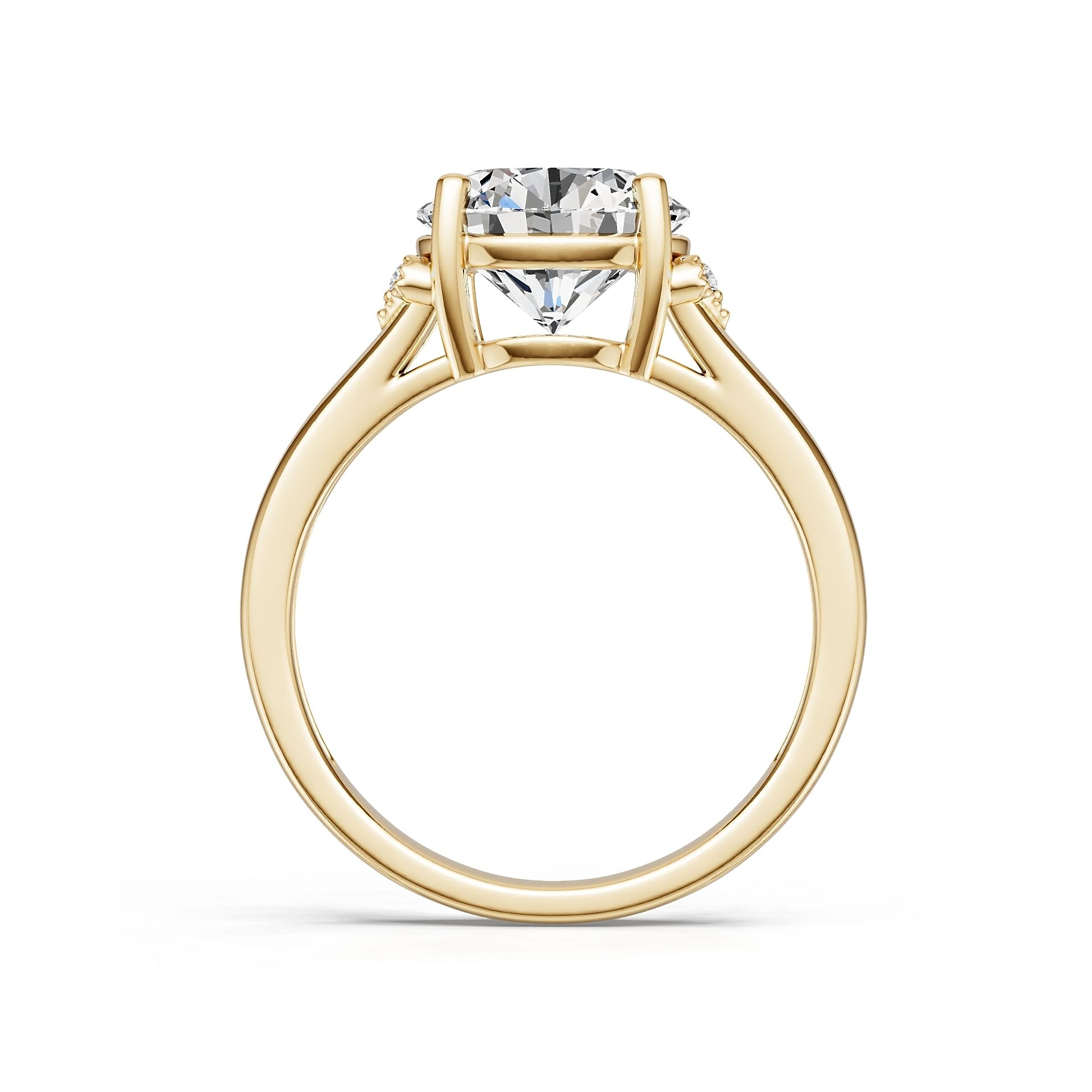 Sterling Silver Semi Mount Ring Setting Round Ro 10x10mm Syzjewelry