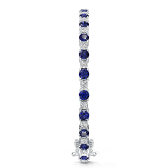 Platinum Semi Mount Bracelet Setting Round RD 4x4mm Diamond Accent DHJ