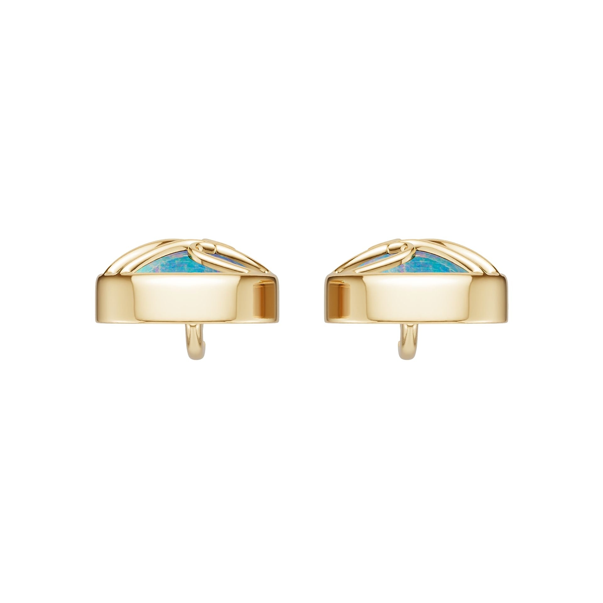 10K Gold Semi Mount Earrings Setting Round Ro 13x13mm Syz Jewelry