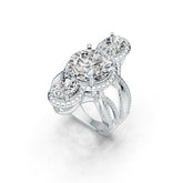 Sterling Silver Semi Mount Ring Setting Round RD 12x2mm DHJ