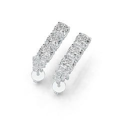 Sterling Silver Semi Mount Earrings Setting Cushion CU 5X5mm DHJ