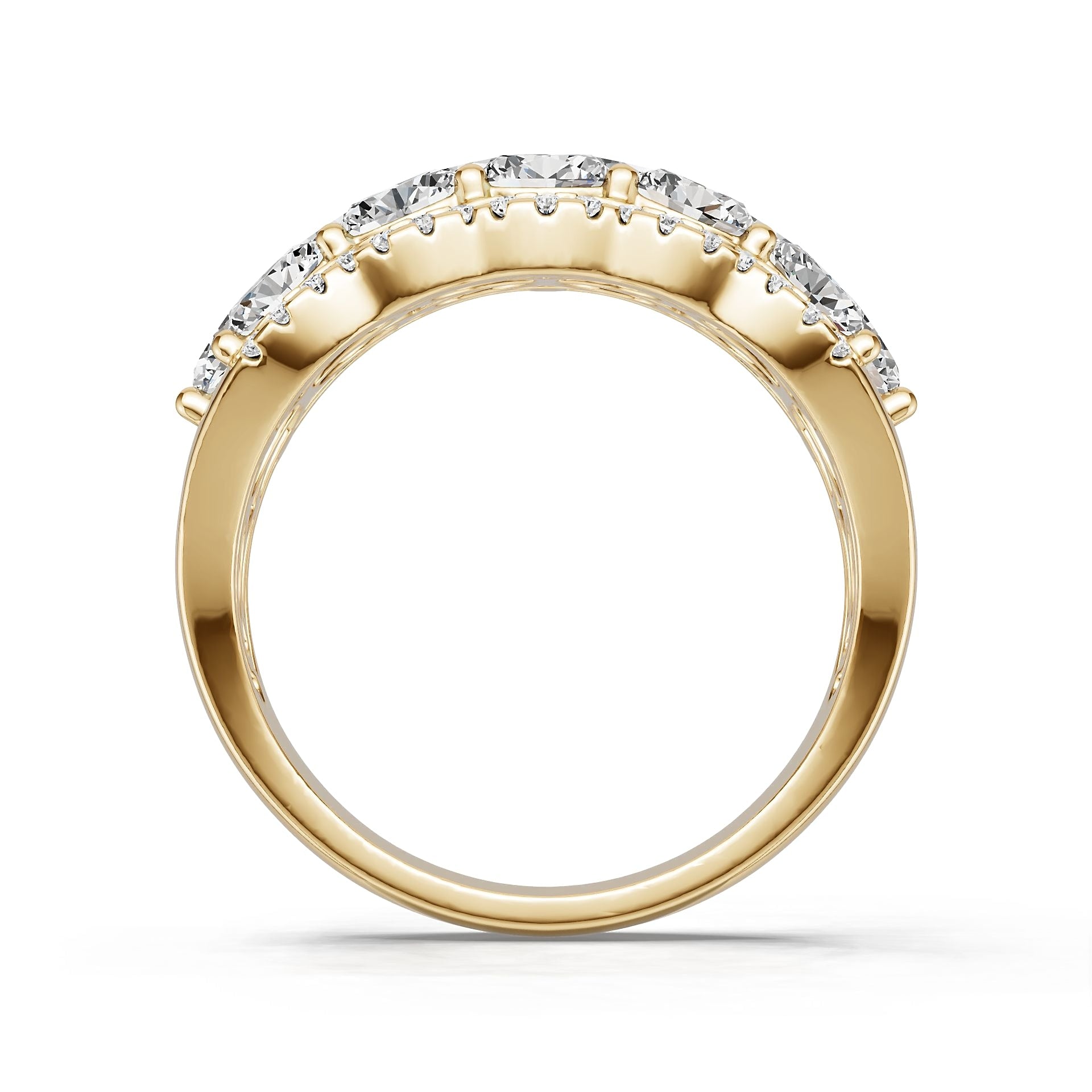 14K Gold Semi Mount Ring Setting Oval Ov 4x3mm Diamond Accent Syz Jewelry