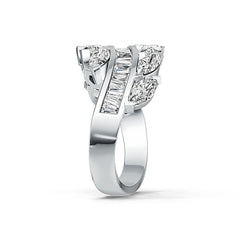 Platinum Semi Mount Ring Setting Marquise MQ 6X3mm DHJ