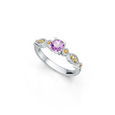 Sterling Silver Semi Mount Ring Setting Round RD 5x5mm DHJ