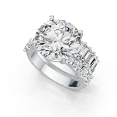 Sterling Silver Semi Mount Ring Setting Round RD 12x12mm DHJ