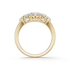 18K Gold Semi Mount Ring Setting Pear Pe 5x4mm Diamond Accent Syz Jewelry