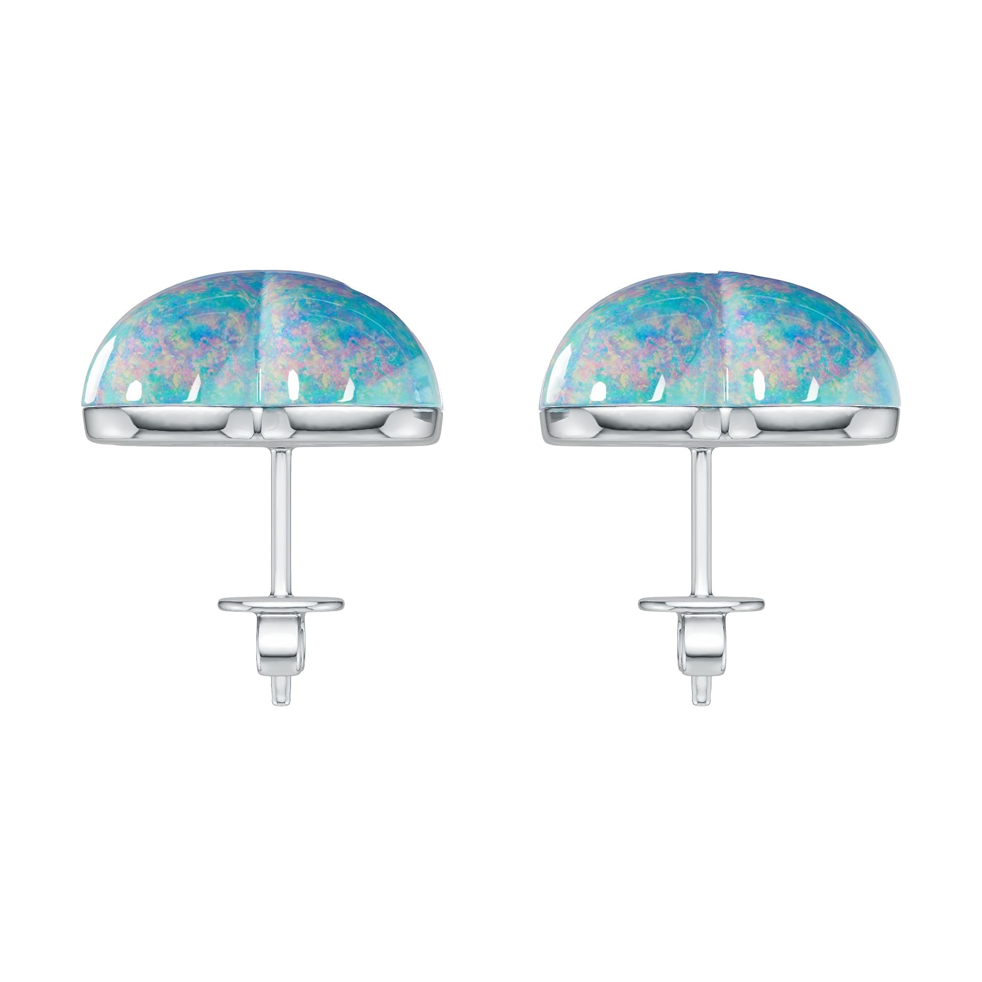 10K Gold Semi Mount Earrings Setting Round Ro 13x12mm Syz Jewelry
