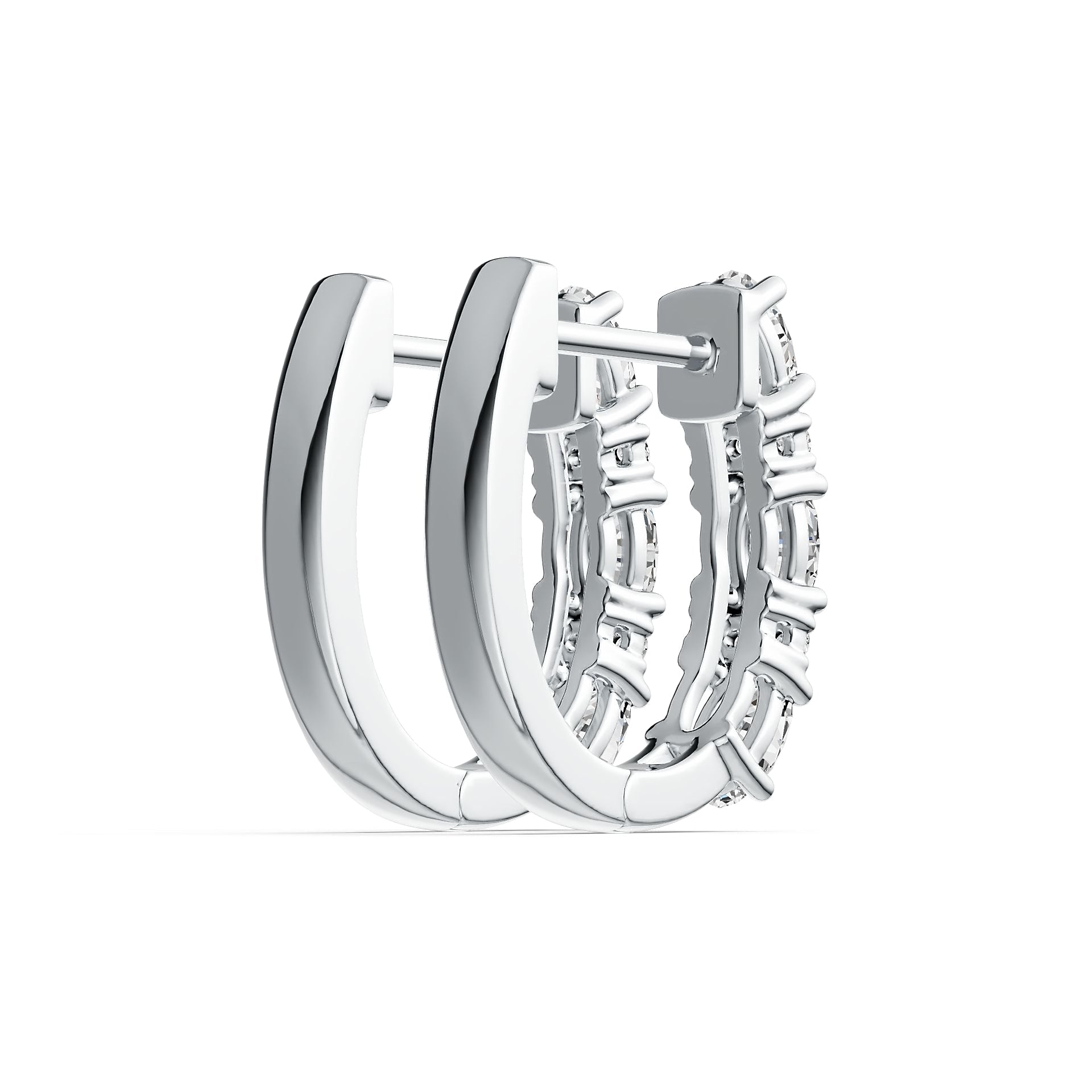 Sterling Silver Semi Mount Earrings Setting Oval OV 5x3mm Syzjewelry