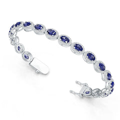 Sterling Silver Semi Mount Bracelet Setting Oval OV 6X4mm DHJ