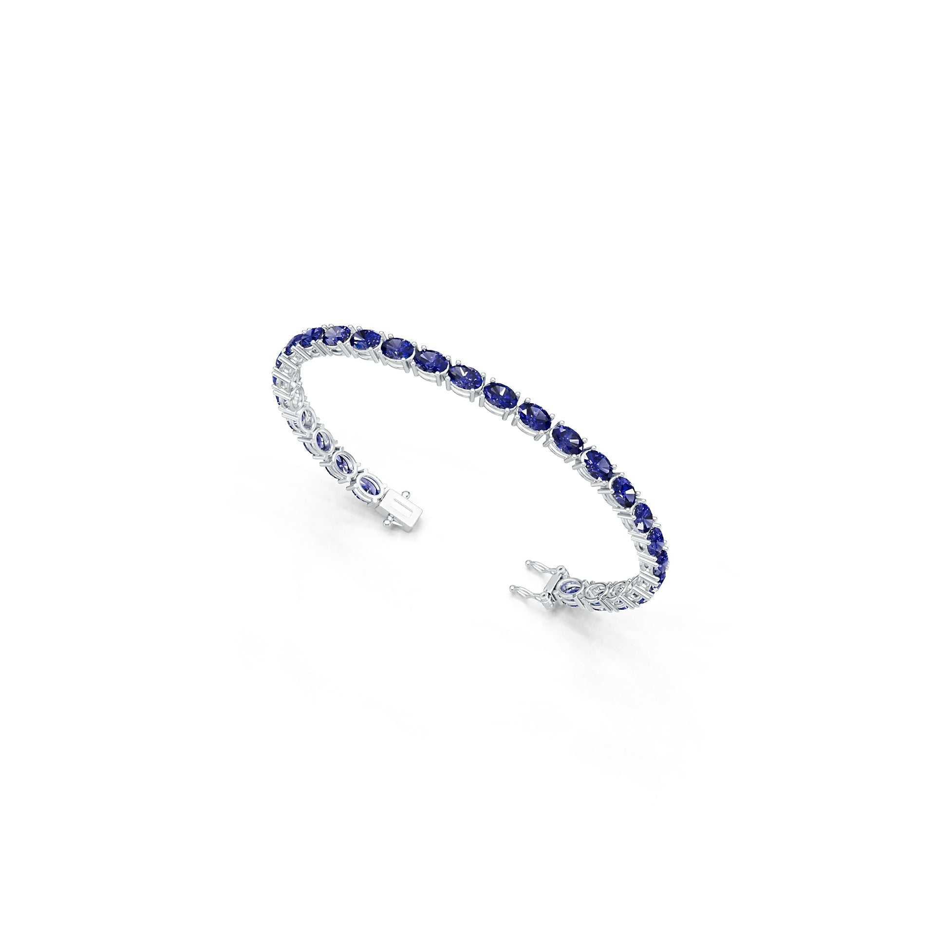 Sterling Silver Semi Mount Tennis Bracelet Setting OV 7x5mm Solid Silver Syzjewelry