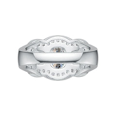 14K Gold Semi Mount Ring Setting Oval OV 8X6mm Diamond Accent DHJ