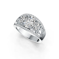 Sterling Silver Semi Mount Ring Setting Oval OV 9X7mm OV 6X4mm DHJ