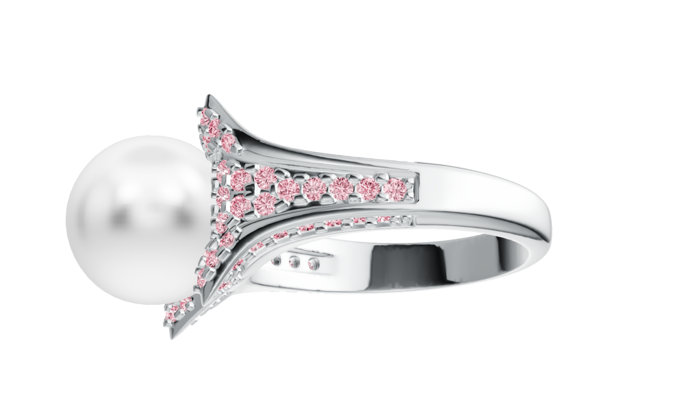 Sterling Silver Semi Mount Ring Setting Round RD 10x10mm DHJ