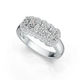 Sterling Silver Semi Mount Ring Setting Oval OV 5X3mm with White Topaz Syzjewelry