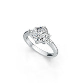 Sterling Silver Semi Mount Ring Setting Oval OV 10X8mm White Topaz M0075DK21205R - Syzjewelry