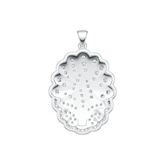 Platinum Pendant Tree Of Life Theme with or Moissanite Diamond Accent DHJ