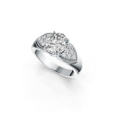 Sterling Silver Semi Mount Ring Setting Oval OV 10X8mm DHJ
