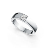 Sterling Silver Semi Mount Ring Setting Princess SQ 5x5mm DHJ