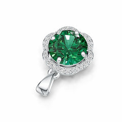 Sterling Silver Semi Mount Pendant Setting Round RD 10x10mm DHJ