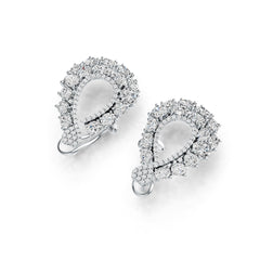 Sterling Silver Semi Mount Earrings Setting Oval OV 5X4mm OV 5X3mm OV 4X3mm DHJ