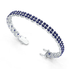 Sterling Silver Semi Mount Bracelet Setting Round RD 3x3mm DHJ