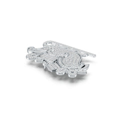 Sterling Silver Semi Mount Pendant Setting Round RD 1.5mm DHJ
