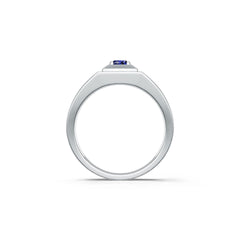 Men's Sterling Silver Semi Mount Ring Setting Round RD 4x4mm Syzjewelry