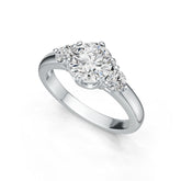 Sterling Silver Semi Mount Ring Setting Round RD 7x7mm DHJ