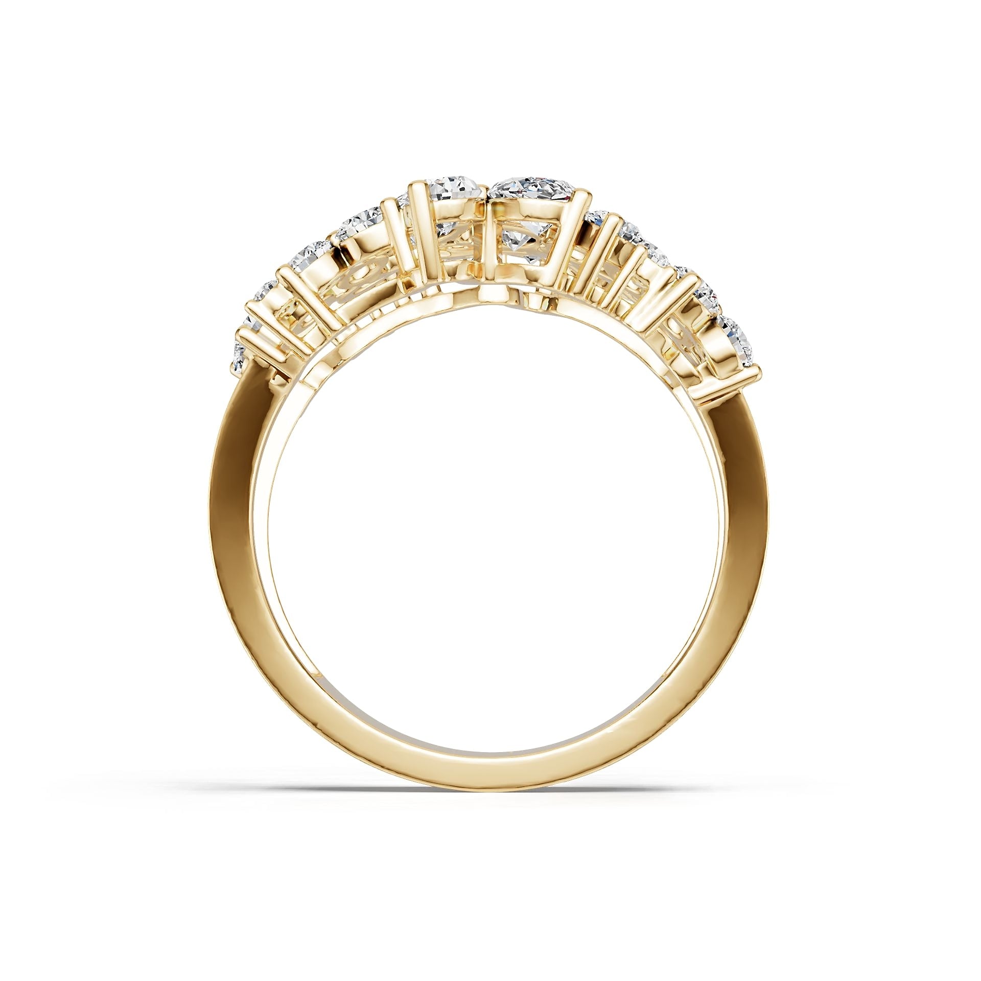 14K Gold Semi Mount Ring Setting Pear Pe 4x3mm Diamond Accent Syz Jewelry