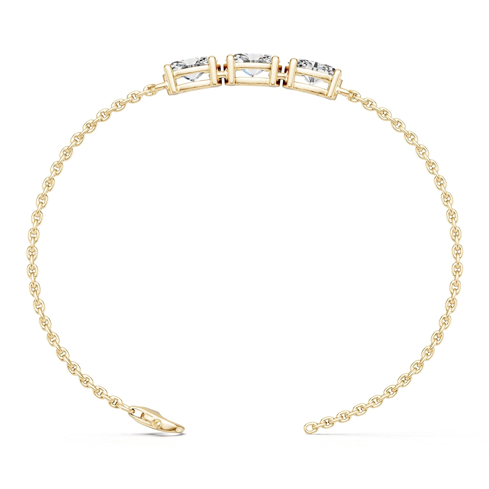 10K Gold Semi Mount Bracelet Setting Oval Ov 7x5mm Syz Jewelry