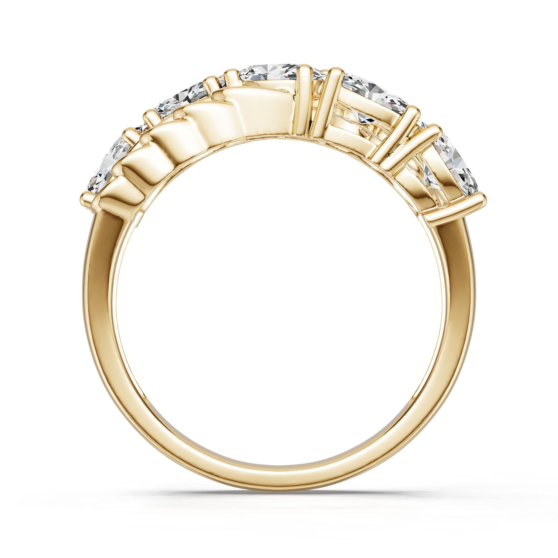 10K Gold Semi Mount Ring Setting Oval Ov 6x4mm Syz Jewelry
