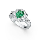 Sterling Silver Semi Mount Ring Setting Oval OV 8X6MM DHJ