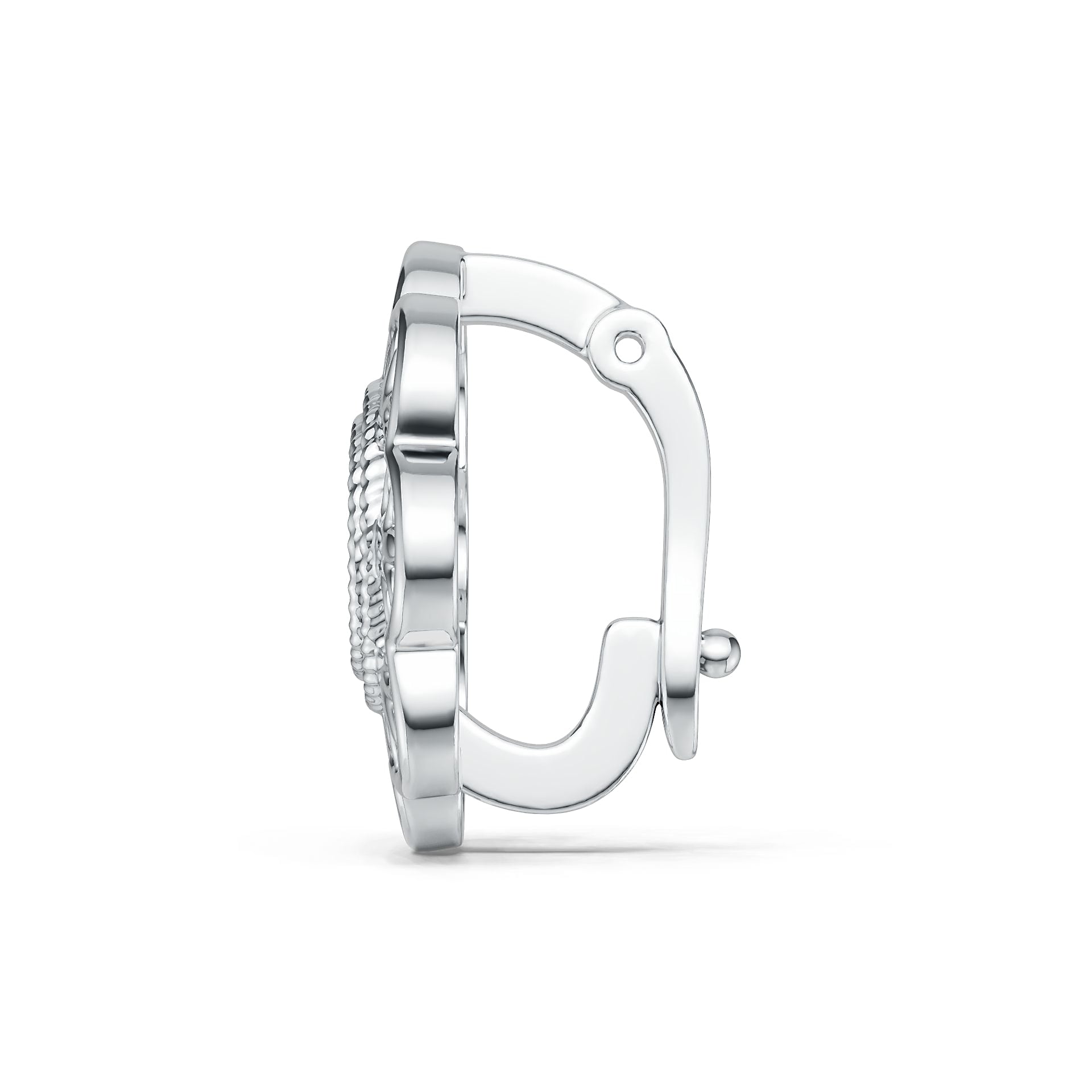 Sterling Silver Semi Mount Pendant Setting Round Rd DHJ
