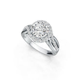 Sterling Silver Semi Mount Ring Setting Round RD 8x8mm DHJ