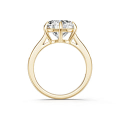 18K Gold Semi Mount Ring Setting Round Ro 11x11mm Diamond Accent Syz Jewelry