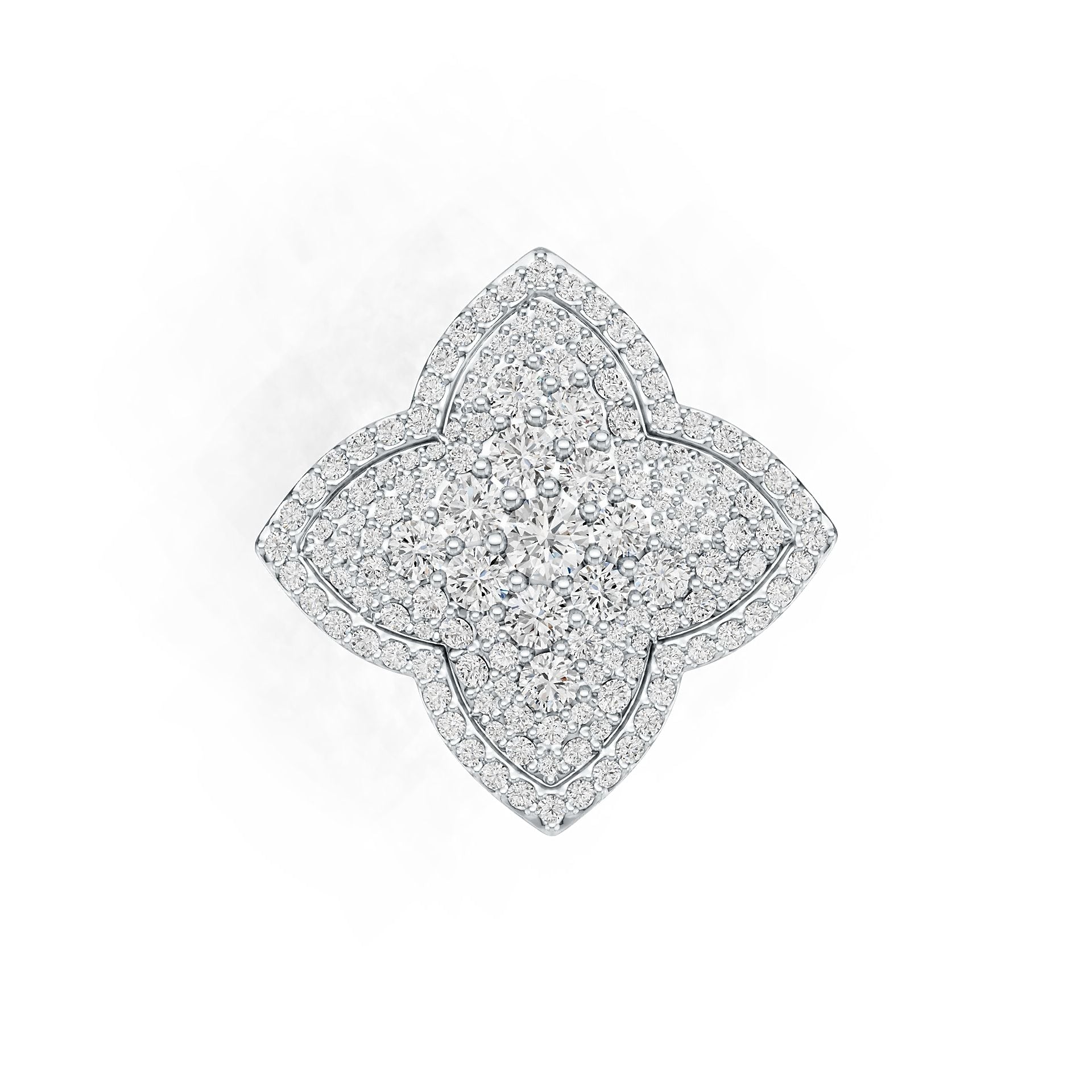Platinum Semi Mount Ring Setting Round RD 3.5mm Diamond Accent DHJ