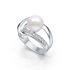 Sterling Silver Semi Mount Ring Setting Round RD 9.5mm DHJ