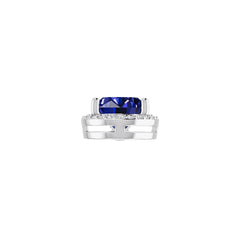 Platinum Semi Mount Pendant Setting Oval Ov 9x7mm Syz Jewelry