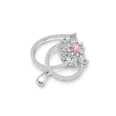 Sterling Silver Semi Mount Pendant Setting Round RD 5x5mm DHJ