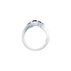 Platinum Semi Mount Ring Setting Oval Ov 7x5mm Diamond Accent Syzjewelry