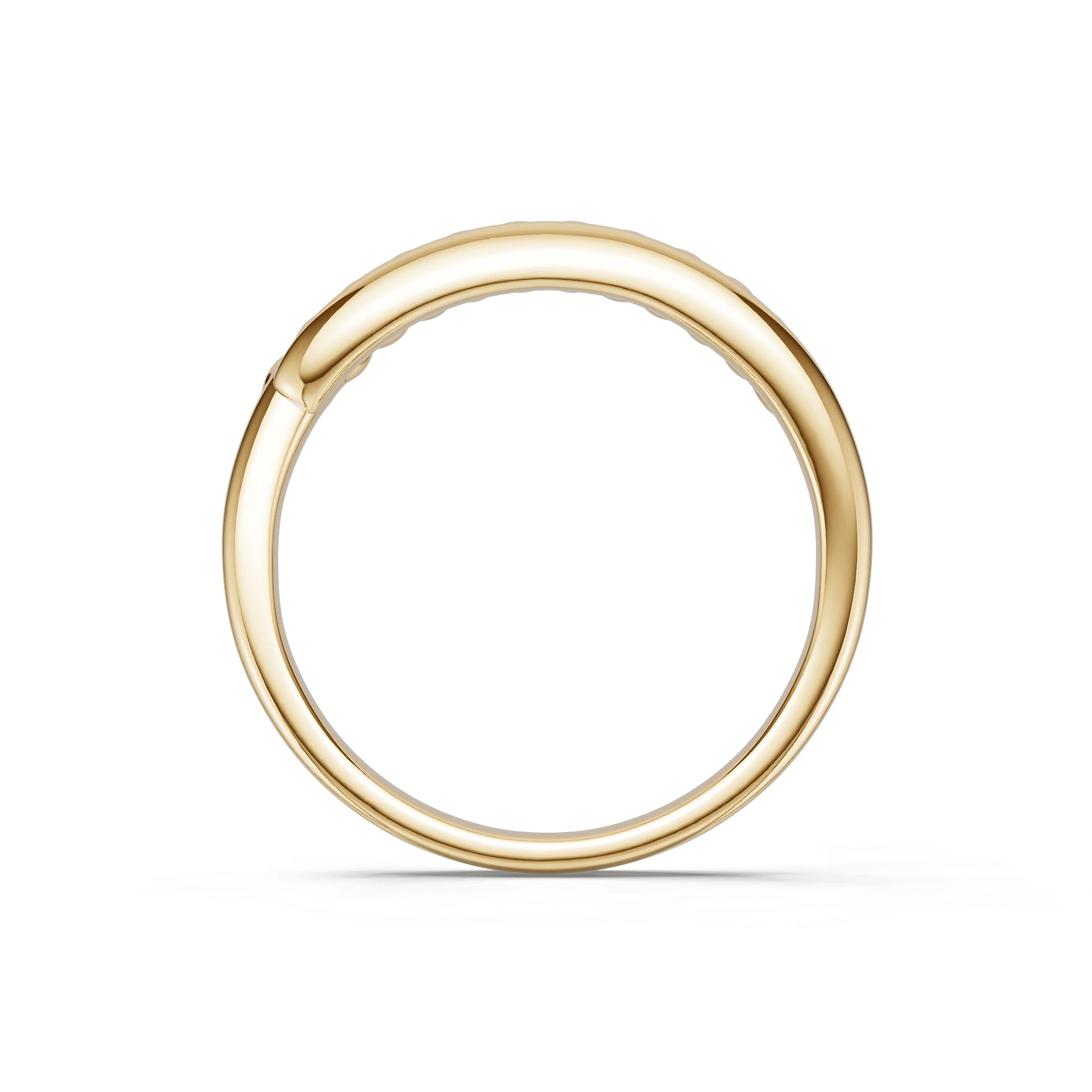 14K Gold Semi Mount Ring Setting Round Ro 6x6mm Syz Jewelry