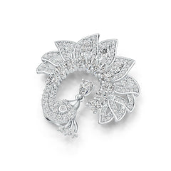 Sterling Silver Semi Mount Pendant Setting Pear PE 6x4mm Peacock Pendant DHJ