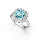 Sterling Silver Semi Mount Ring Setting Cushion CU 8X8mm Syzjewelry