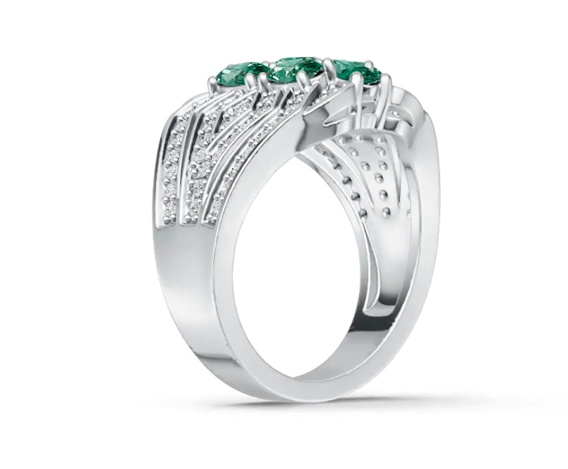 Sterling Silver Semi Mount Ring Setting Oval OV 5X3mm DHJ