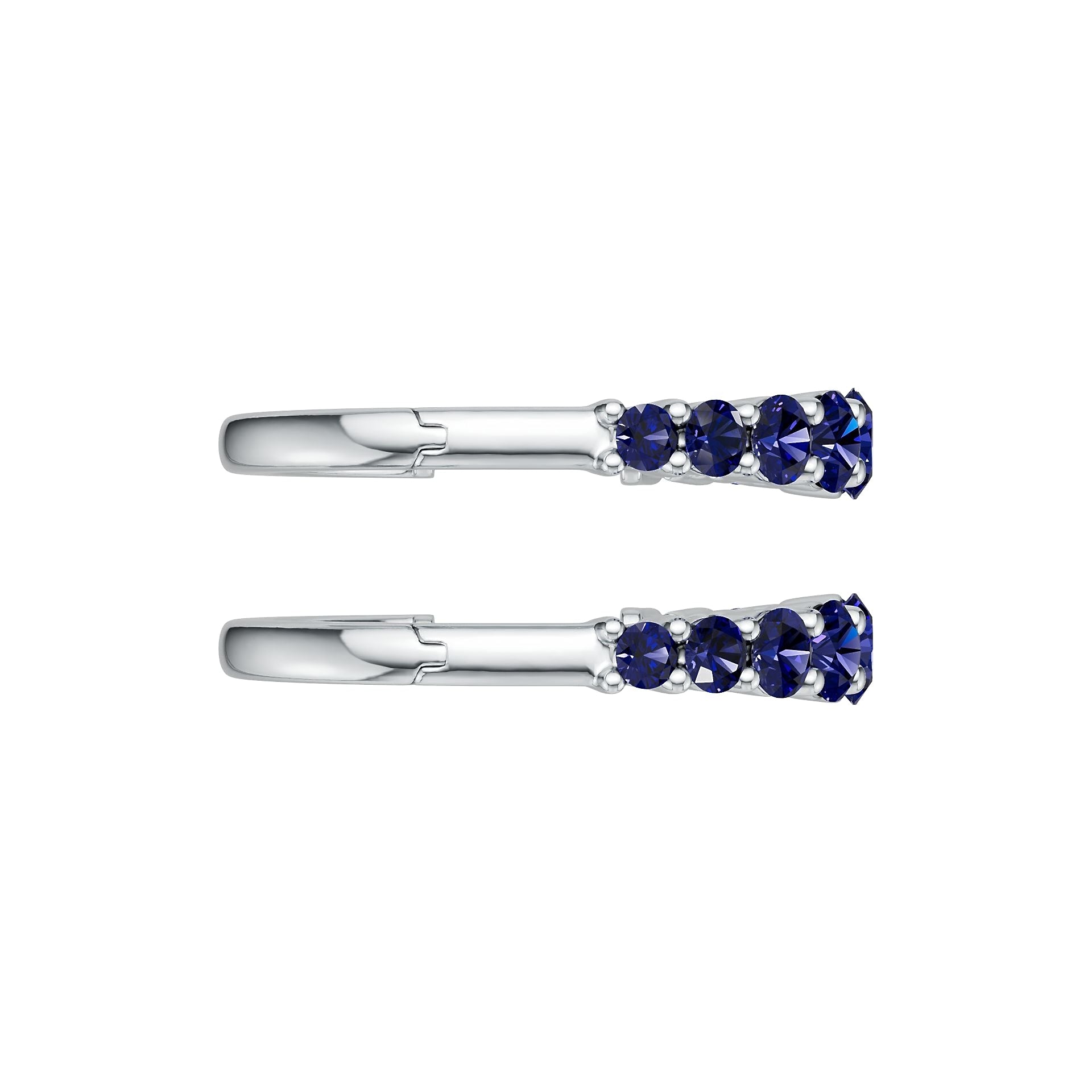 Platinum Semi Mount Earrings Setting Round Ro 3x3mm Syz Jewelry
