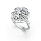 Sterling Silver Semi Mount Ring Setting Oval OV 12X10mm DHJ