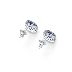 Sterling Silver Semi Mount Earrings Setting Round RD 1.25mm DHJ