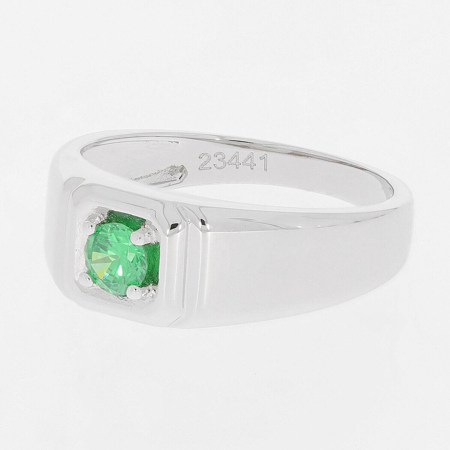 Men's 10K Gold Semi Mount Ring Setting Round RD 4x4mm White Top 2344 Syzjewelry