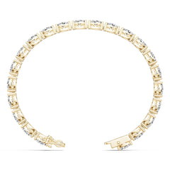 18K Gold Semi Mount Bracelet Setting Round Ro 5x5mm Syz Jewelry